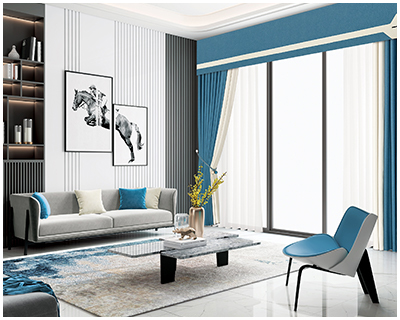 中式风格窗帘效果